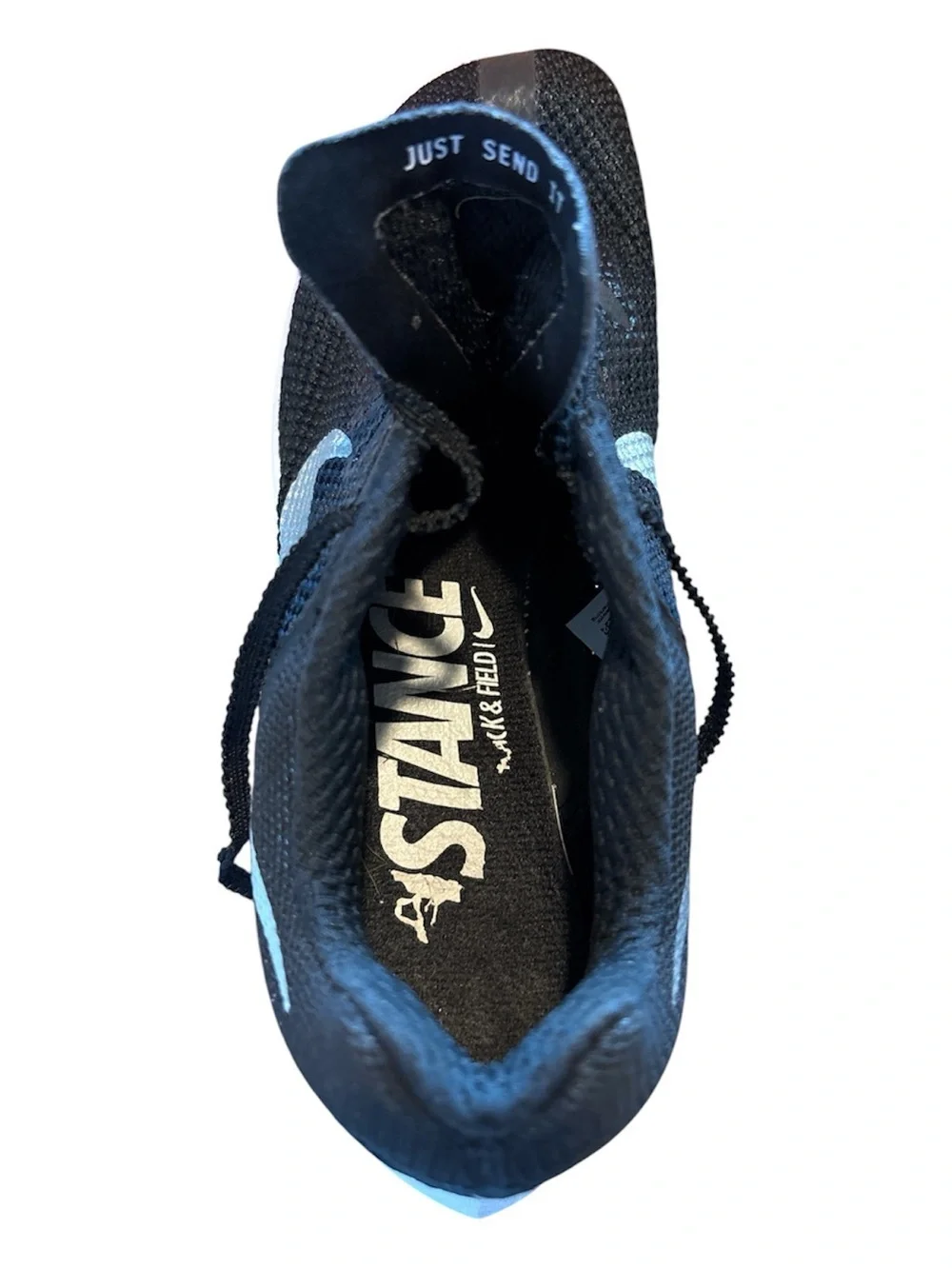 Nike Black and White Men's Track Spike Athletic Shoes
